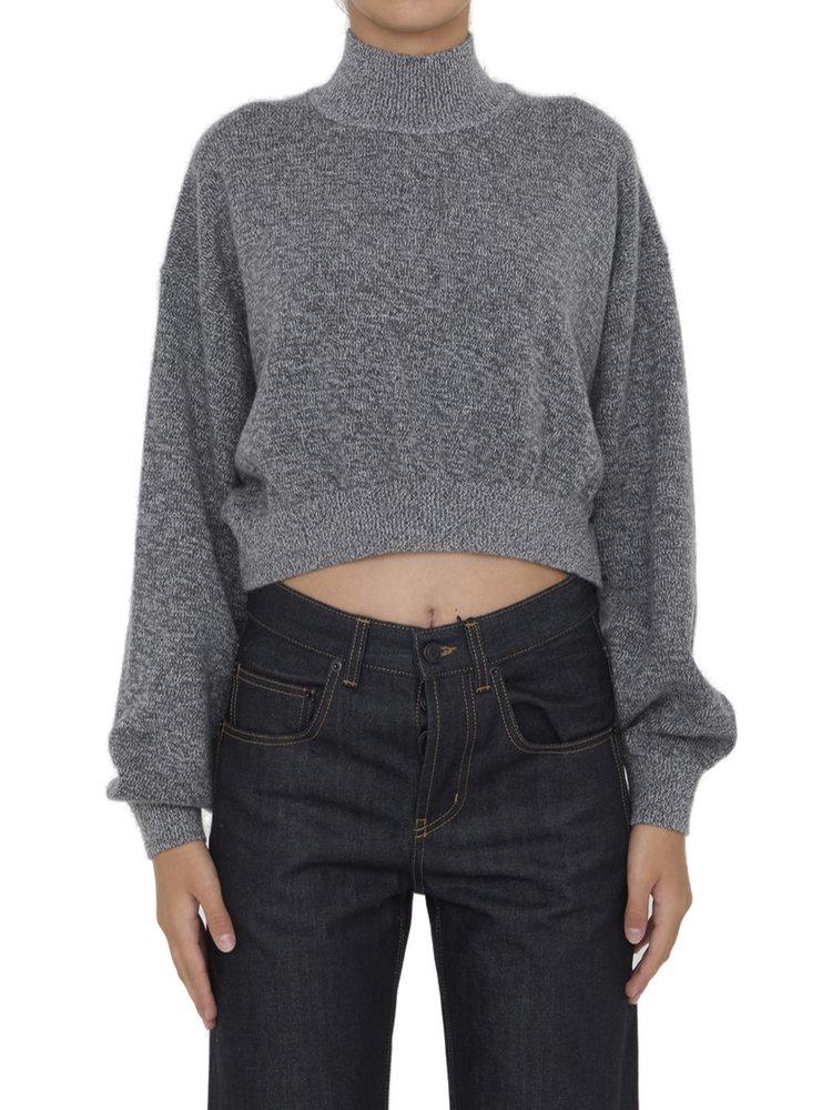 Alexander Wang Alexander Wang Cropped High-Neck Sweater