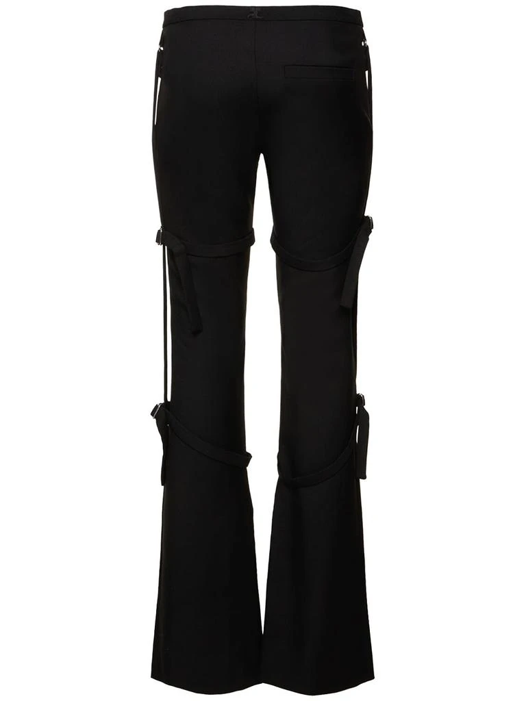 COURREGES Multi-strap Bootcut Wool Pants 4