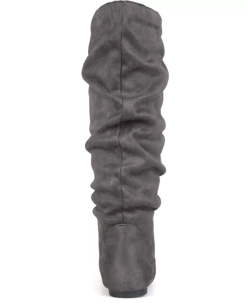 Journee Collection Women's Rebecca Wide Calf Slouch Mid Shaft Boots 3