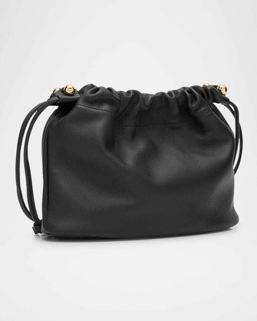 Strathberry Charlotte Drawstring Leather Clutch Bag