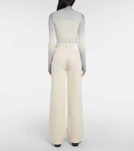 Cordova Kozzy high-rise faux-shearling straight pants 3