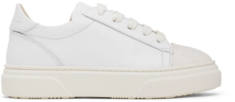 MAISON MARGIELA Kids White Lace-Up Sneakers 1
