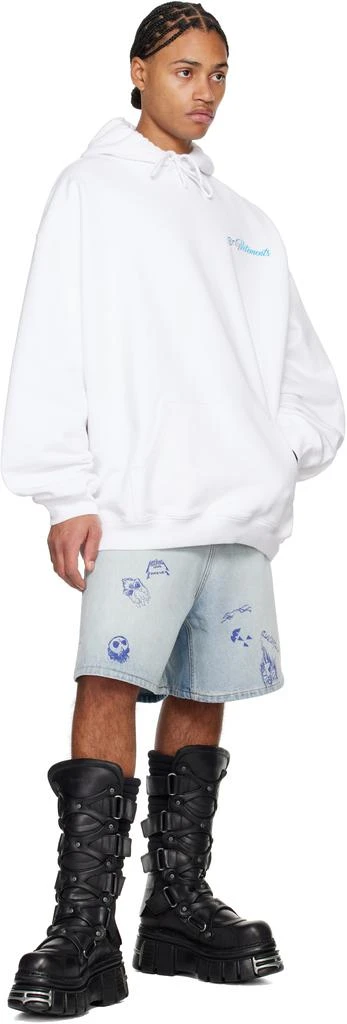 Vetements White 'Only Vetements' Oversized Hoodie 4