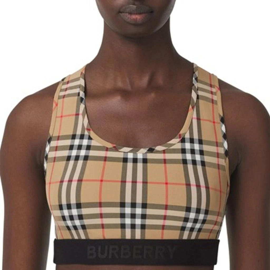 Burberry Logo detail vintage check bra top 3