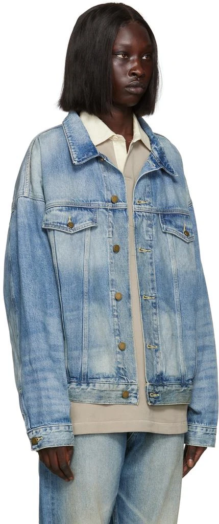 Fear of God ESSENTIALS Blue Trucker Denim Jacket 2