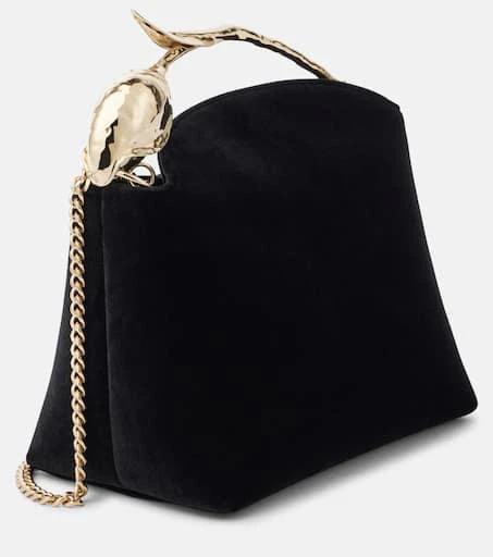 Erdem Bloom Mini velvet tote bag 4
