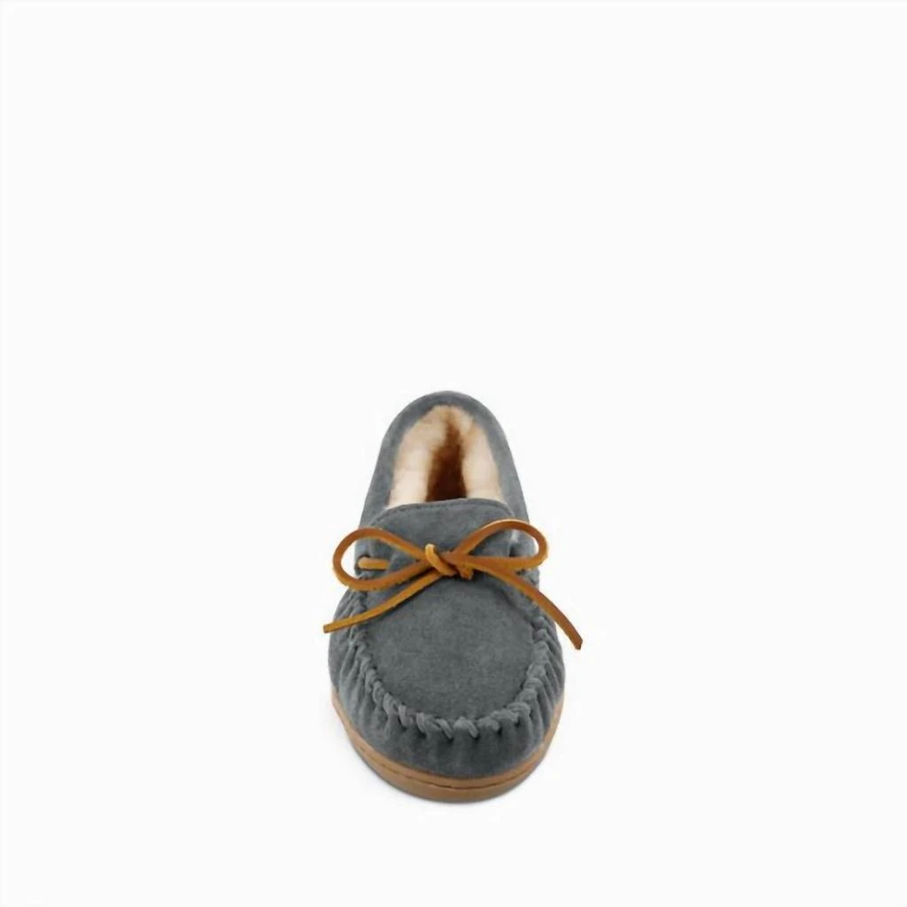 Minnetonka Minnetonka - Women's Sheepskin Hardsole Moccasins 4