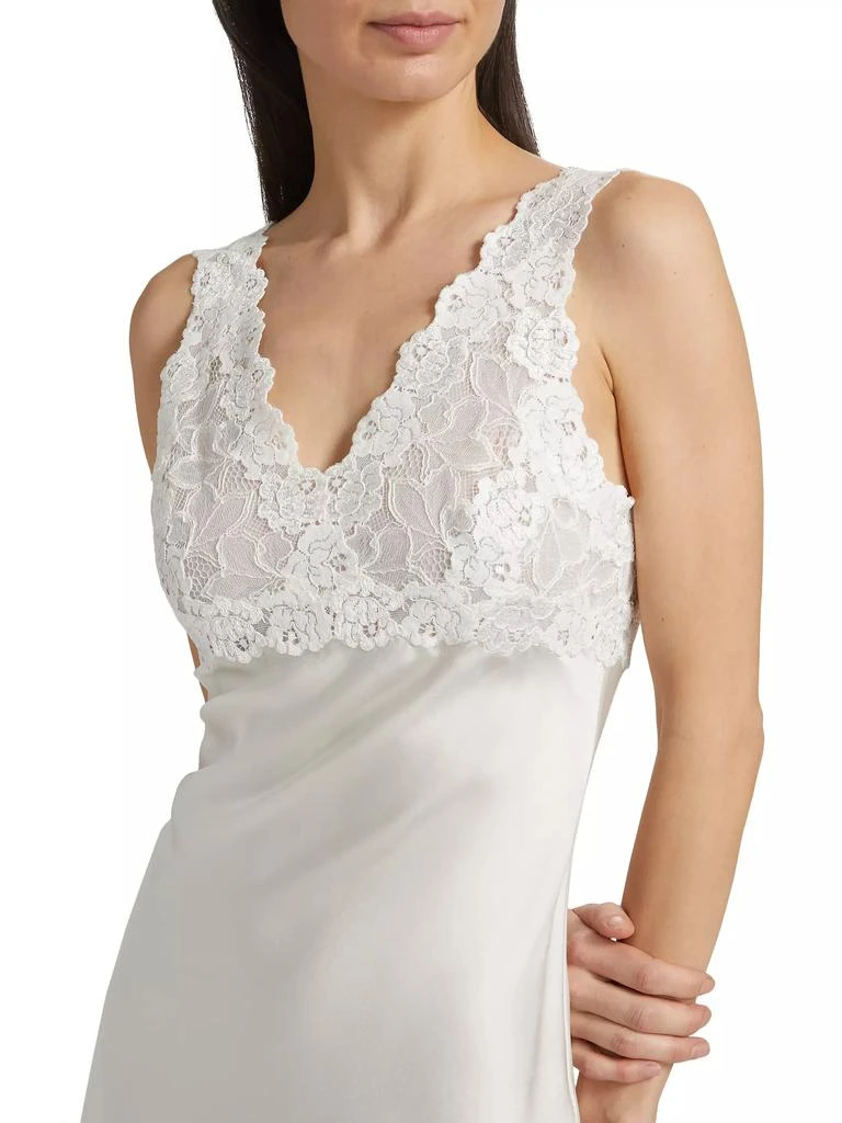 Josie Rose Parfait Lace-Trimmed Silk Chemise 5