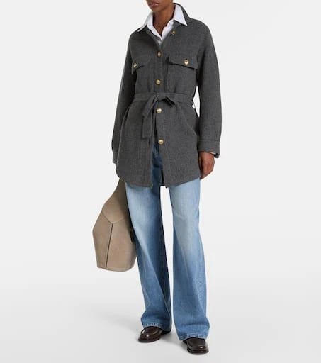 Brunello Cucinelli Wool, cashmere, and silk cardigan 2