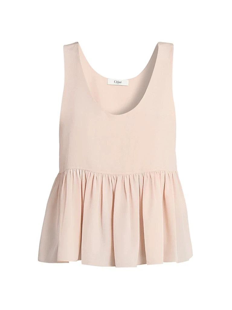 Chloé Babydoll Silk Top