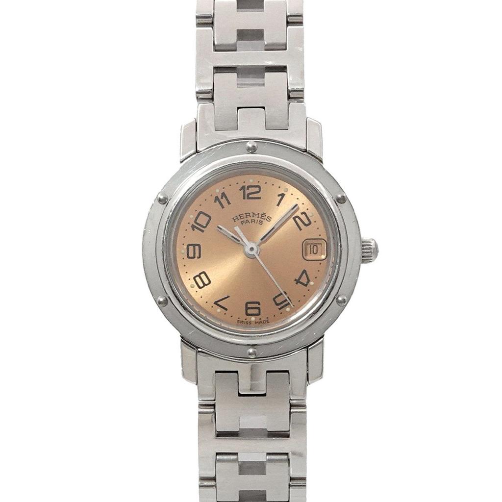 Hermes Clipper Stainless Steel Wristwatch (Pre-Owned)