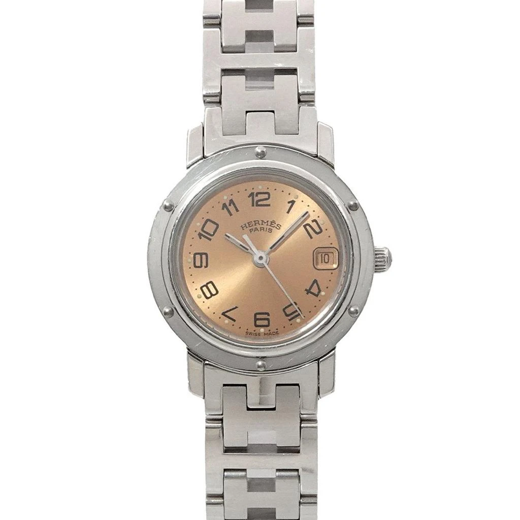 Hermes Clipper Stainless Steel Wristwatch (Pre-Owned) 1