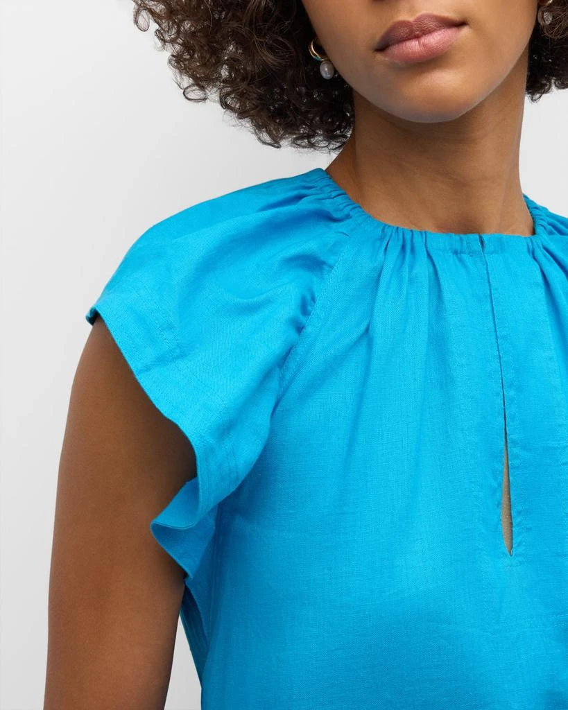 Marie Oliver Kara Tiered Linen Mini Dress 4