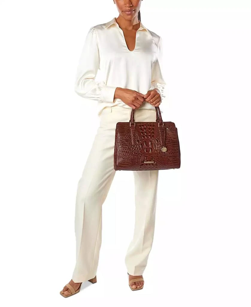 Brahmin Finley Leather Satchel 7