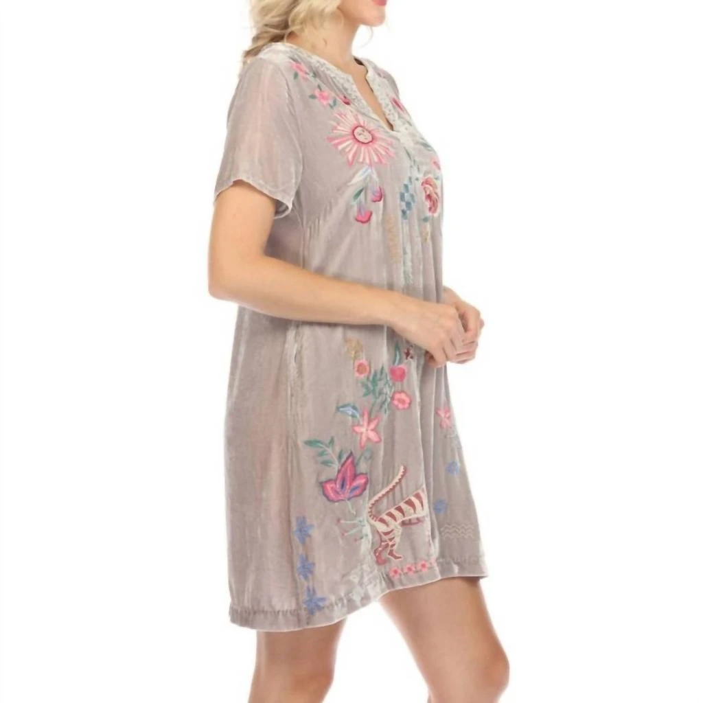 the white dress Cut-Out Linen Dress TAHITI in White