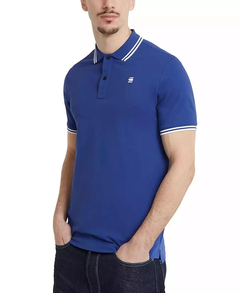 G-Star Raw Men's Dunda Slim-Fit Tipped Polo Shirt 1