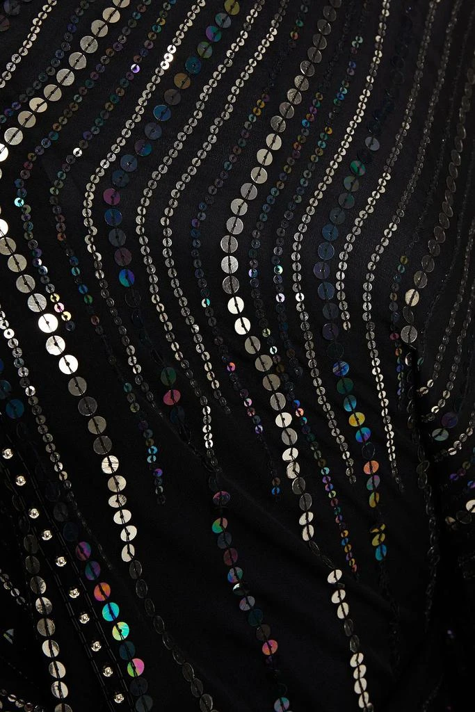 Dundas Belted embellished silk-chiffon jacket 4