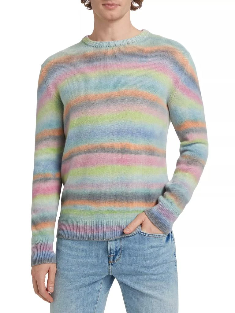 Harden Painted Lines Cashmere Crewneck Sweater 3