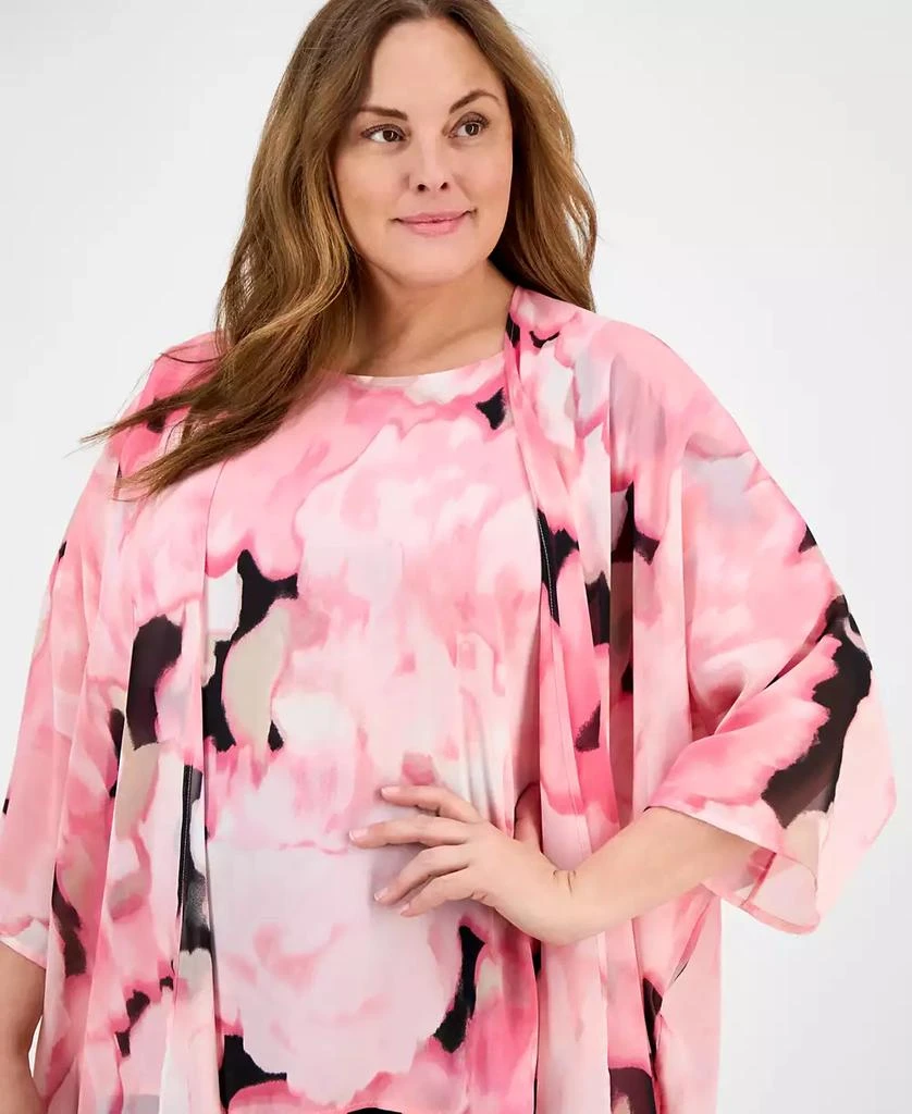 Anne Klein Plus Size Chiffon Kimono 3