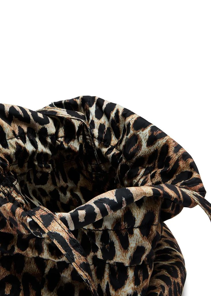 DAMSON MADDER Leopard-print shell top handle bag  4