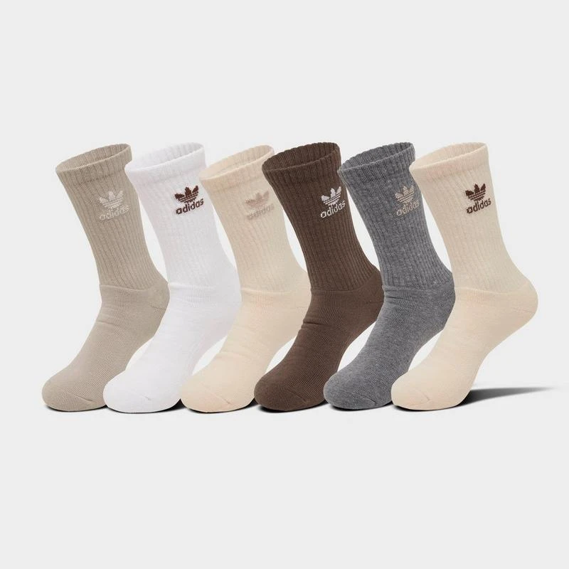 Adidas Women's adidas Originals Trefoil Cushion Crew Socks (6-Pack) 1