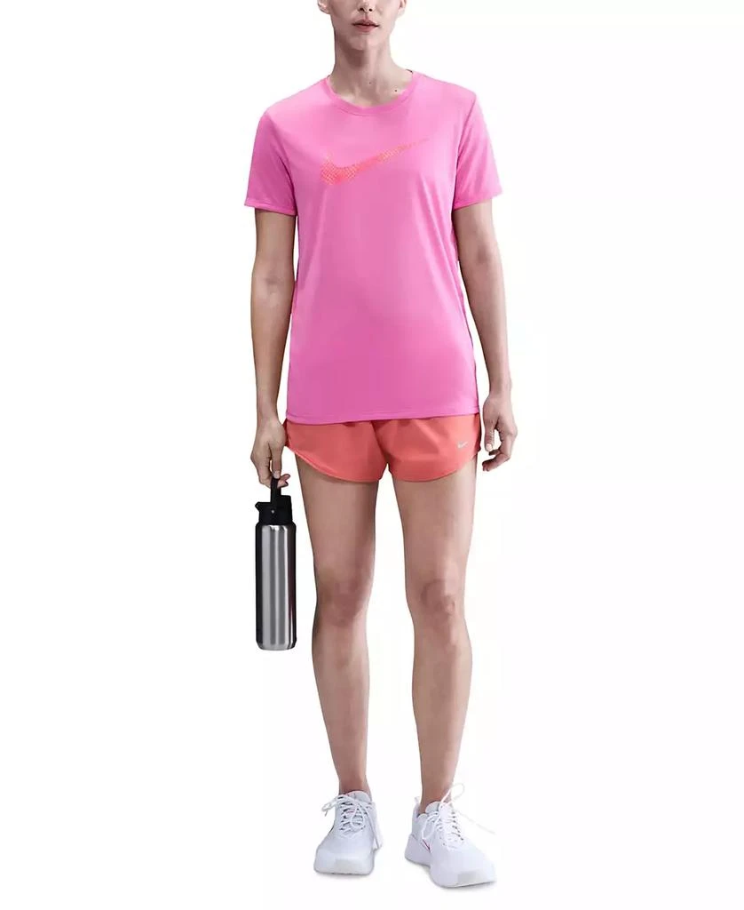 NIKE Women's Dri-FIT Logo Crewneck Short-Sleeve T-Shirt 1