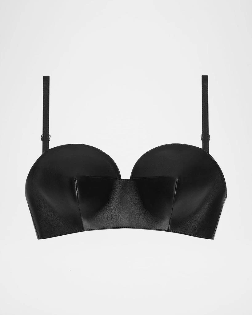 Givenchy Leather Cone Bra Top