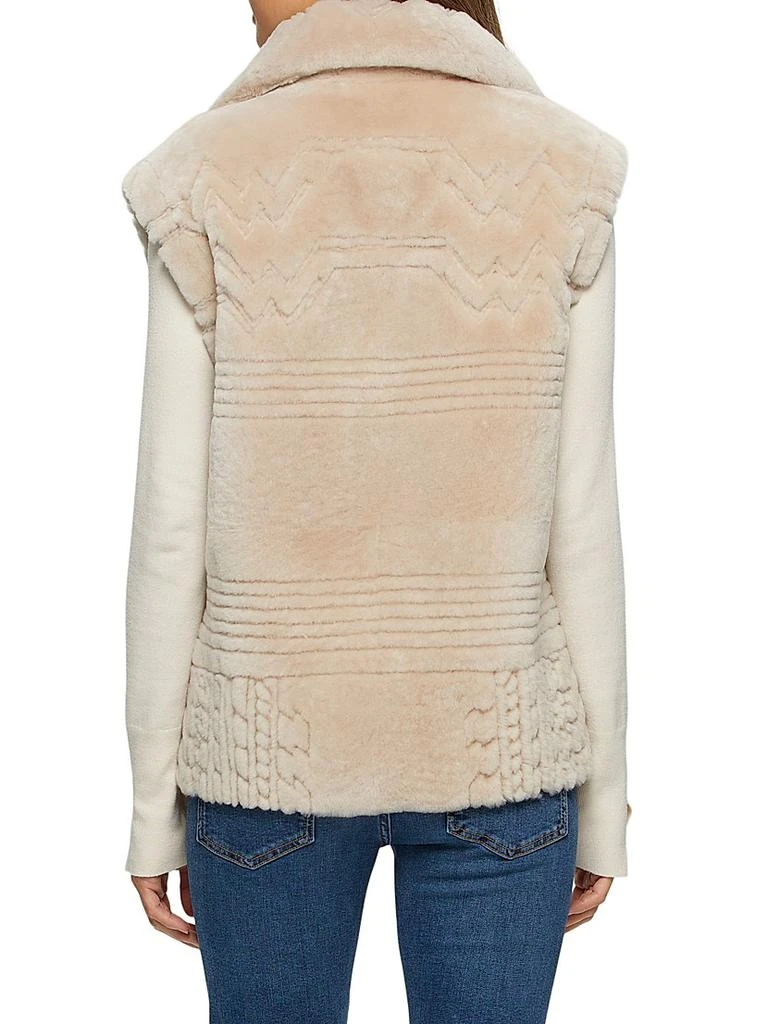 Gorski Select Shearling Lamb Zip Vest 4