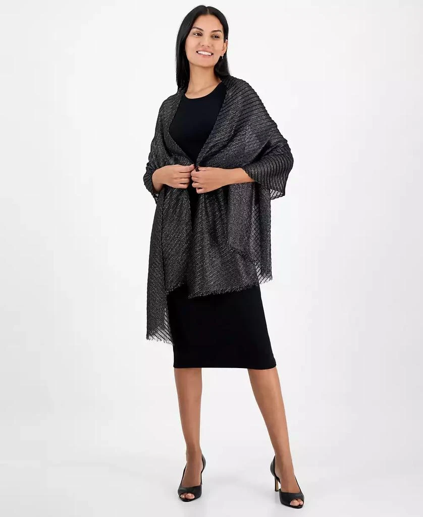INC International Pleated Shine Wrap Scarf, Exclusively at Macy's