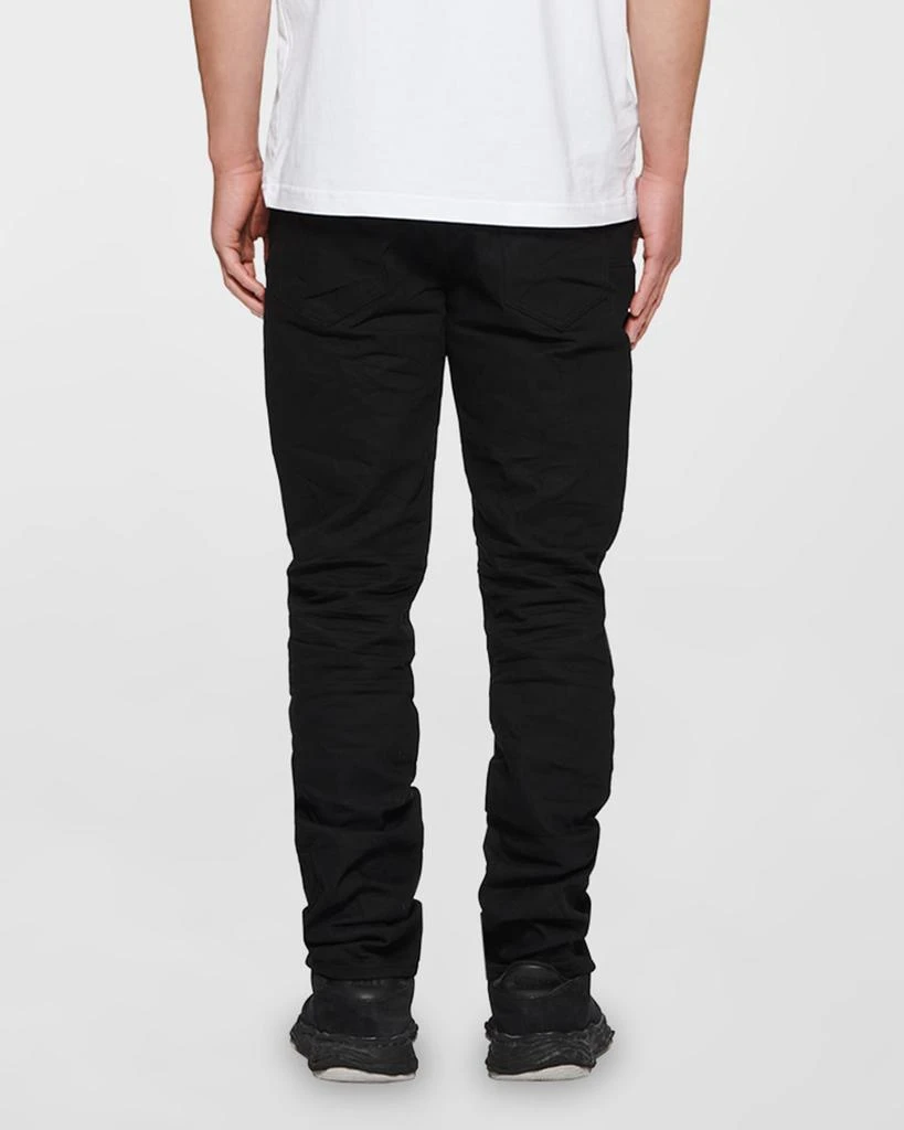 PURPLE Men's P005 Black Raw Slim-Fit Jeans 3