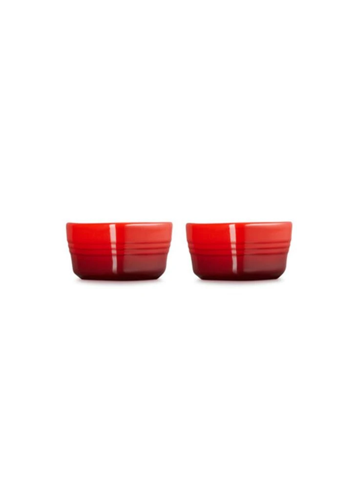 Le Creuset Stoneware set of two heart ramekins 6