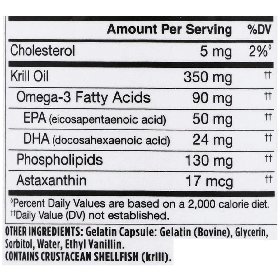 Walgreens Antarctic Krill Oil 350 mg Softgels 4