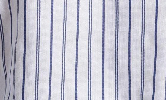 Madewell Puff-Sleeve Button-Up Top in Stripe 7