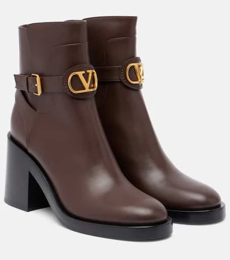 Valentino VLogo 70 leather ankle boots 1