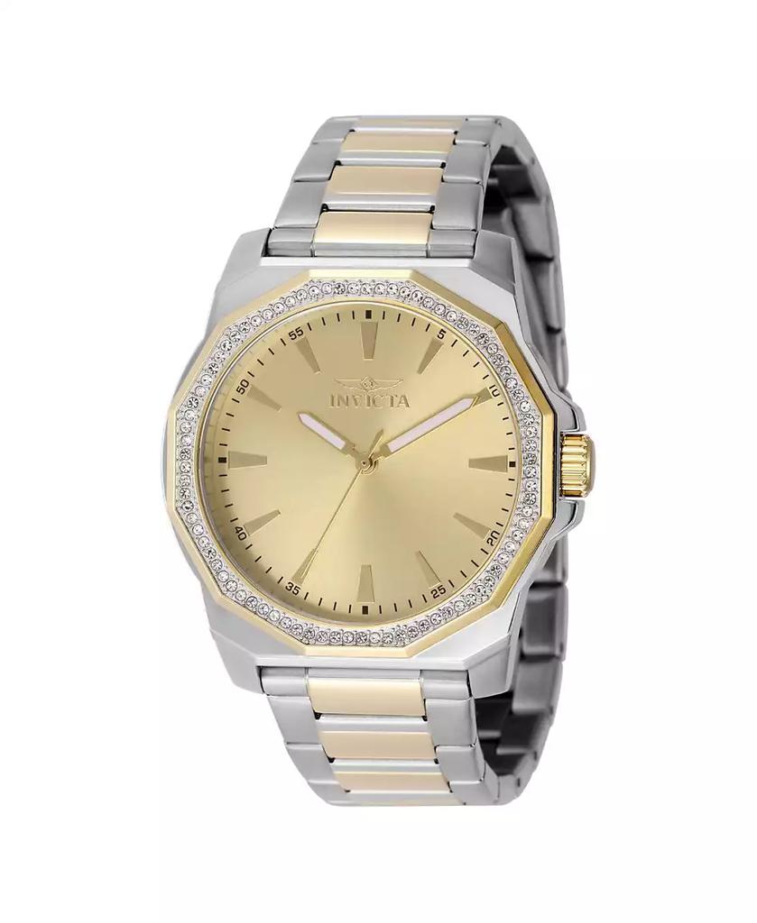 Invicta Men's 49106 Speedway Quartz 3 Hand Gold Dial Watch