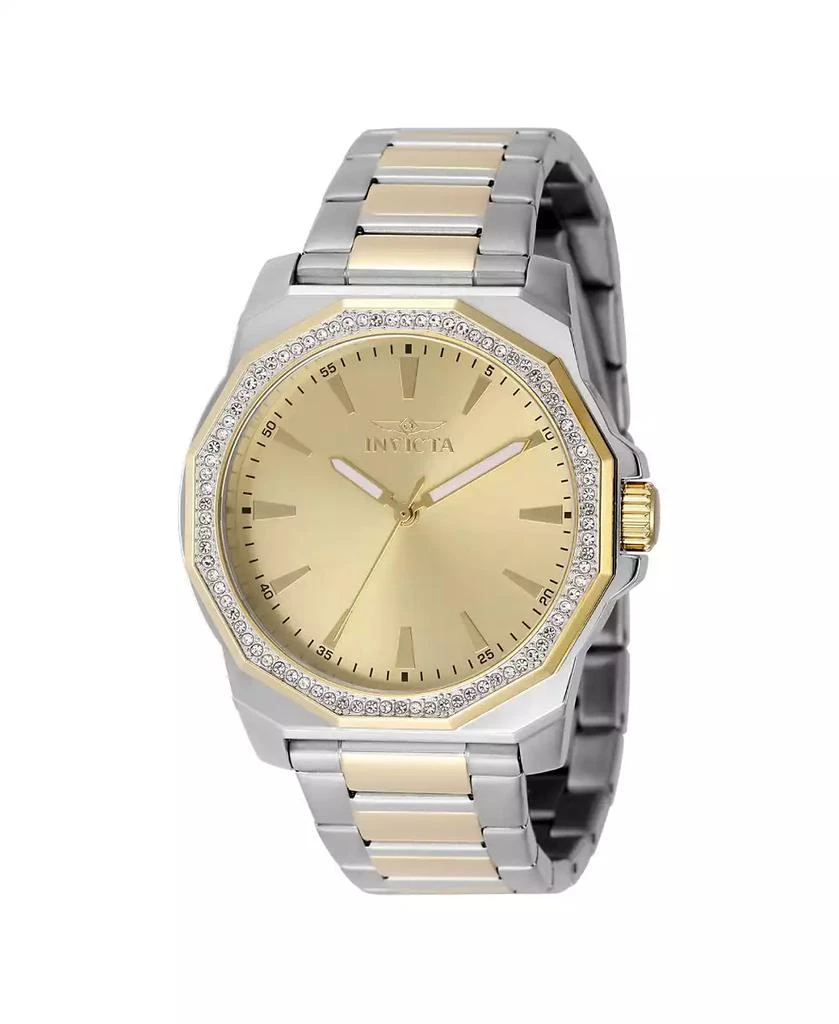 Invicta Men's 49106 Speedway Quartz 3 Hand Gold Dial Watch 2