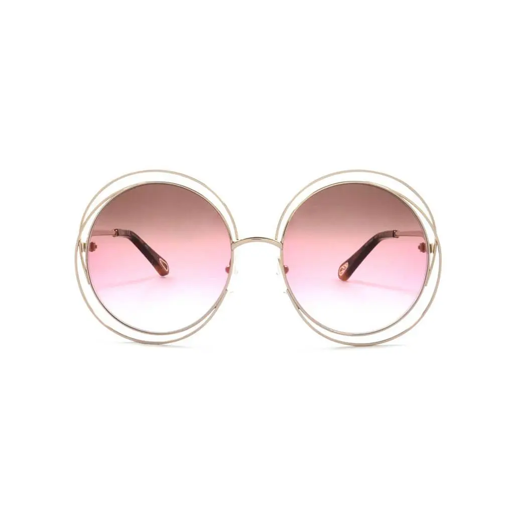 Chloé Chloé CE114SD Carlina Gold Brown Rose Sunglasses For Women 2