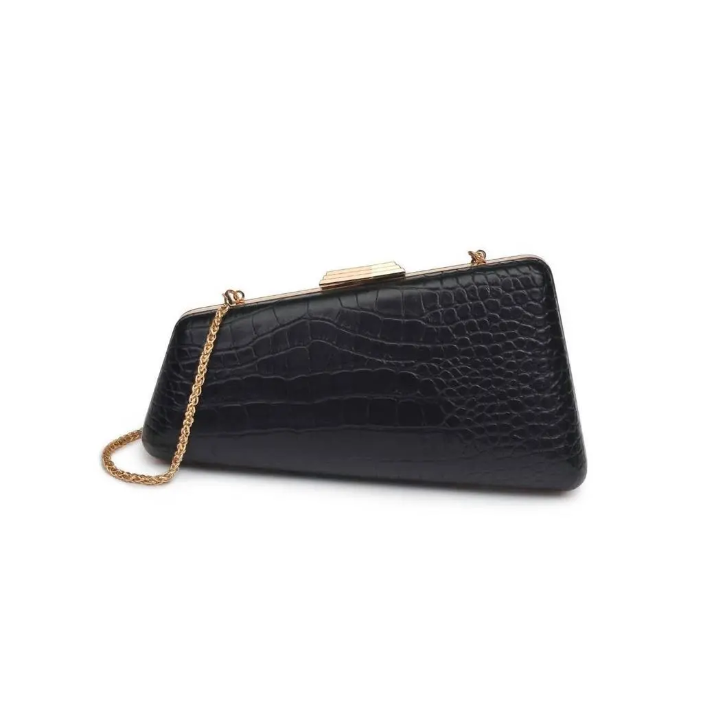 Urban Expressions Urban Expressions - Women's Irene Croco Asymmetrical Evening Bag