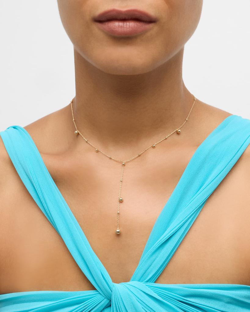POPPY FINCH 14K Yellow Gold Bubble Lariat Necklace