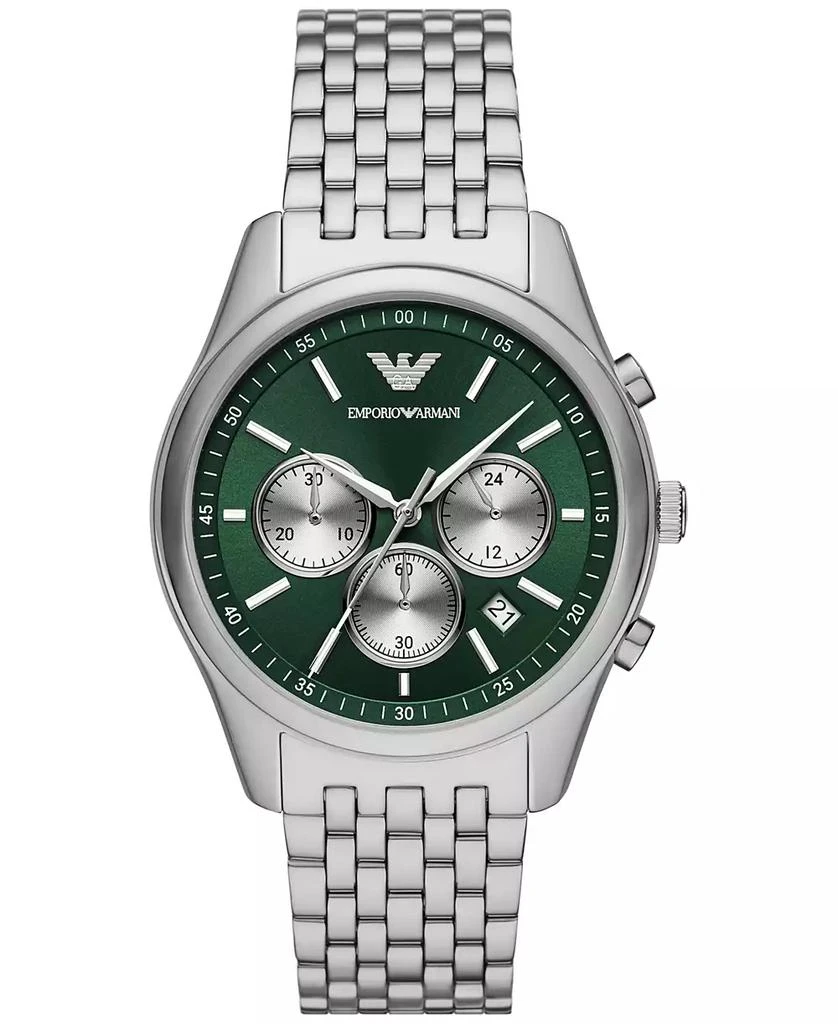 Emporio Armani Men's Chronograph Stainless Steel Bracelet Watch 41mm 1