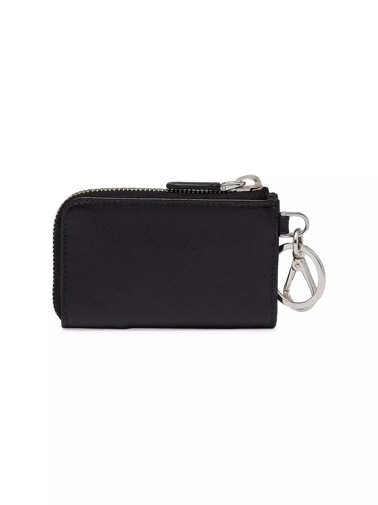Prada Saffiano Leather Mini Pouch Keychain 3
