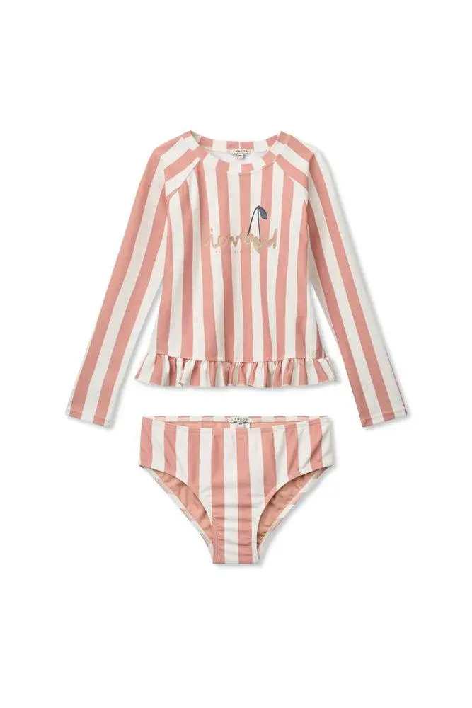 Liewood Liewood Dagny Striped Ruffle Swim Set