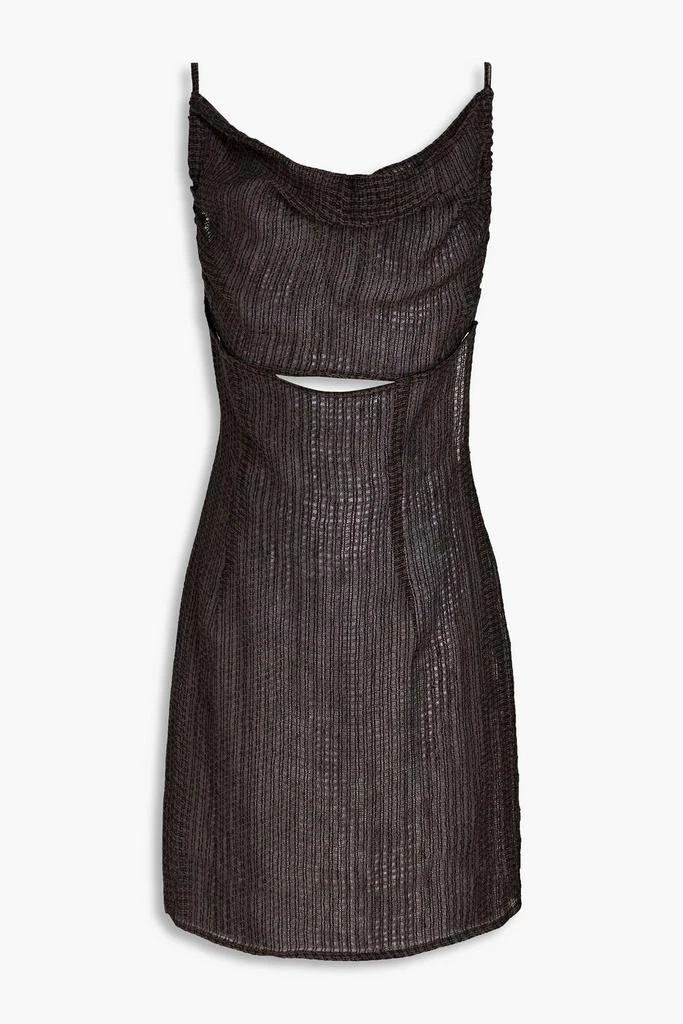 Le Kasha Kharga convertible draped linen mini dress 1