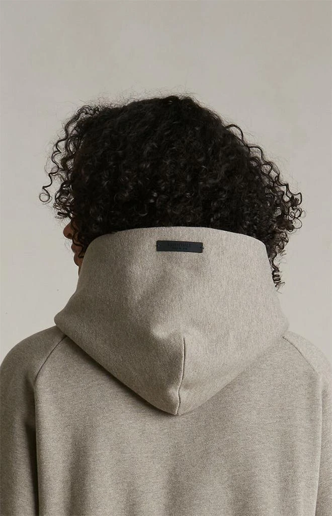 Essentials Women's Heather Grey Cropped Hoodie 5