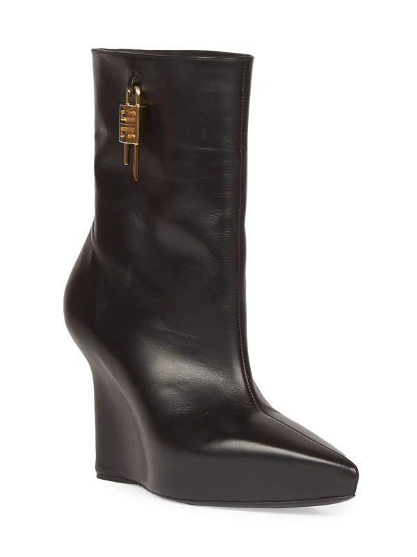 Givenchy G Lock 80 Leather Wedge Short Boots 2