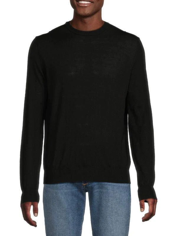 Bruno Magli Classic Fit Merino Wool Crewneck Sweater 1