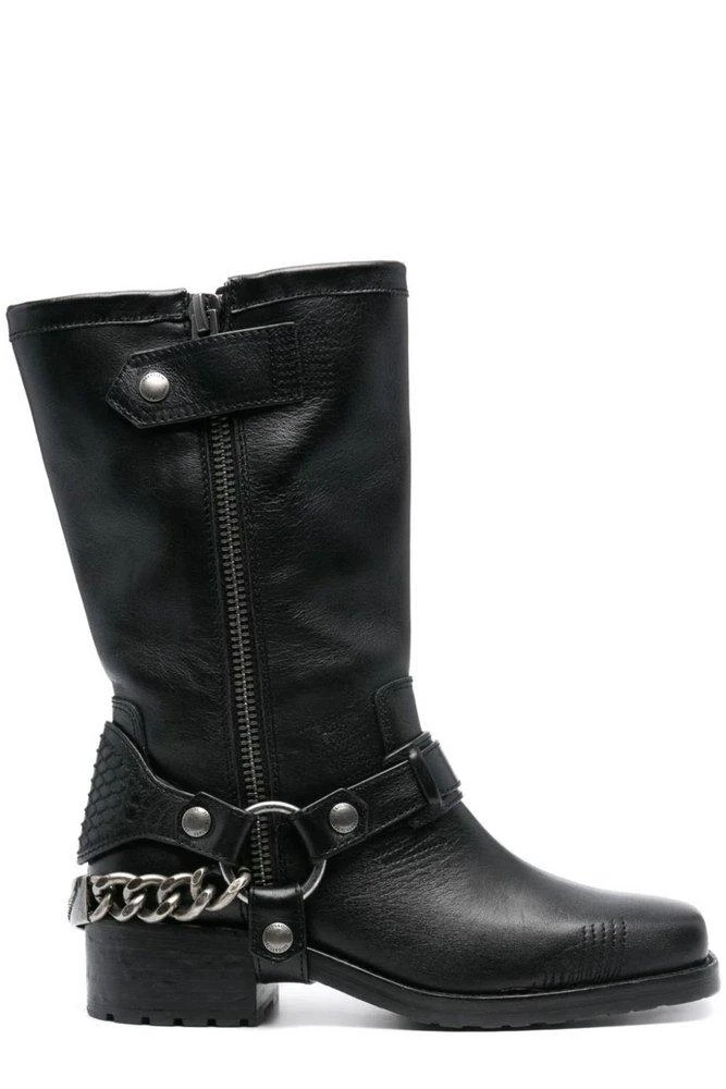 Zadig Voltaire Igata Chain Detailed Biker Boots – On Sale Now