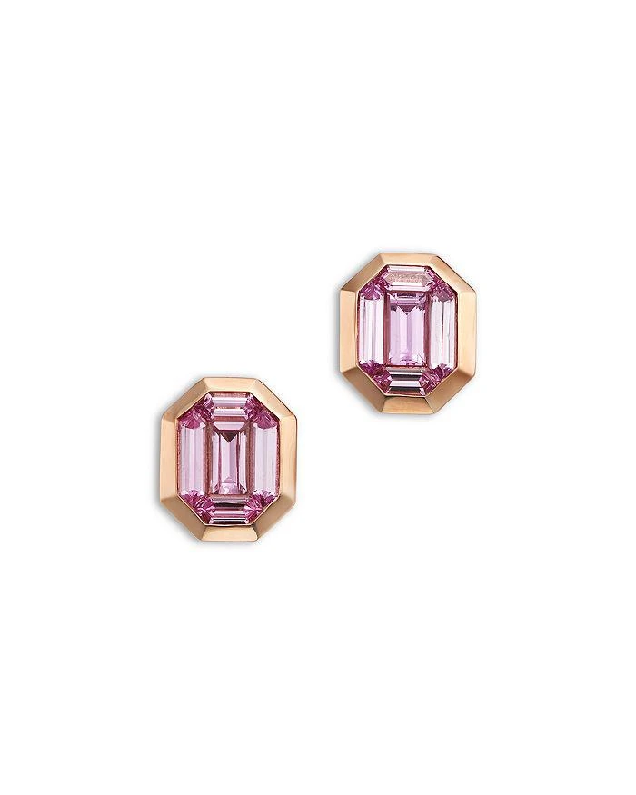 Bloomingdale
s Fine Collection Pink Sapphire Stud Earrings in 14K Rose Gold