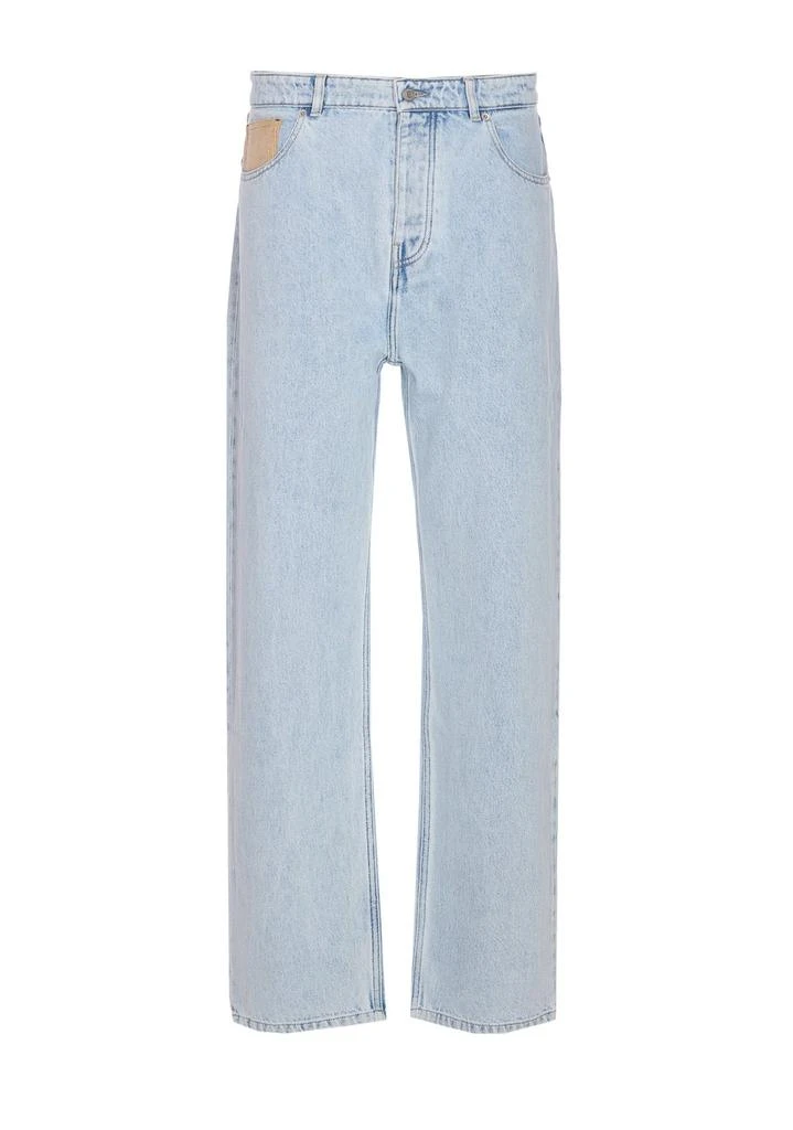Drôle de Monsieur Drôle de Monsieur Patch Detailed Straight Leg Jeans 1