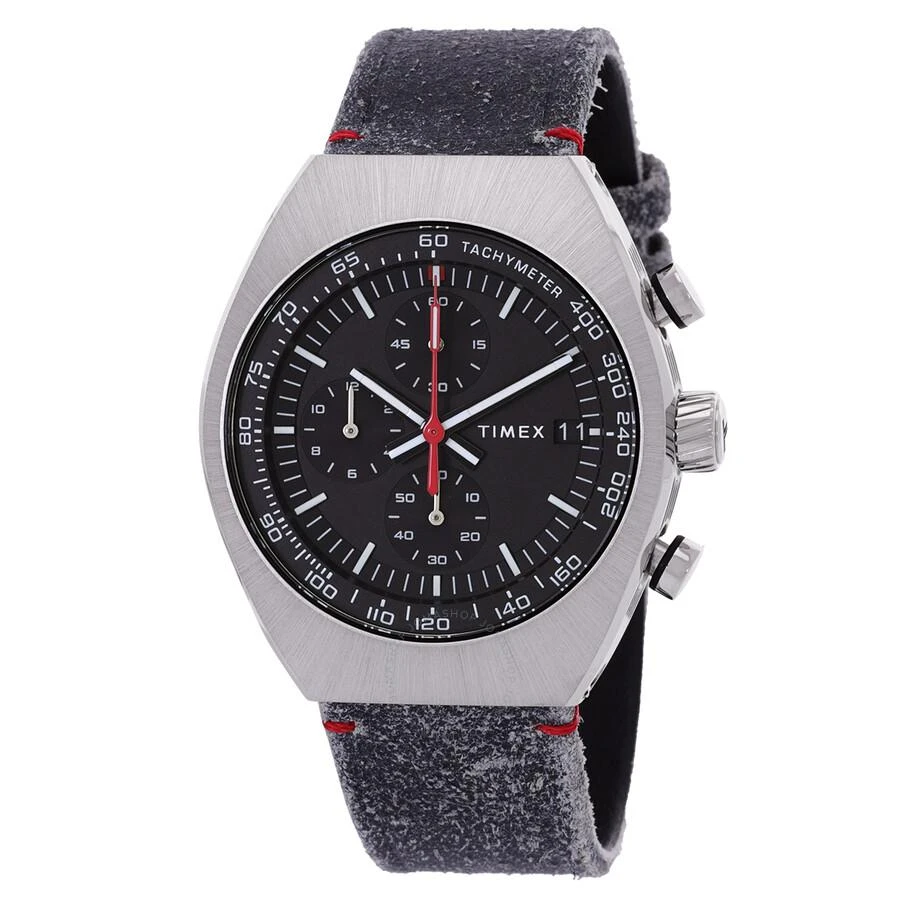 Timex Legacy Tonneau Chronograph Quartz Black Dial Men's Watch TW2W50000 1